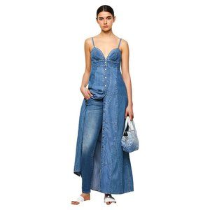 DIESEL Arya-SP denim dress in light blue